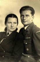 Mirek with his sister Janka, London 1945