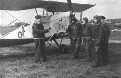 Mirtek, third from right, preparing for a flight circa 1952