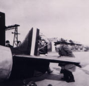 Photograph of Mirek's damaged Spitfire courtesy of Wojtek Matusiak